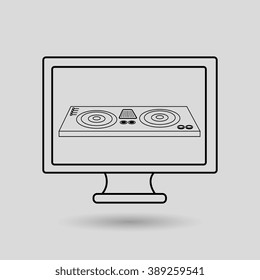 dj icon design 