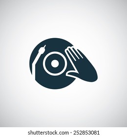 dj icon, on white background