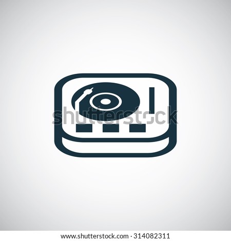 dj icon, on white background