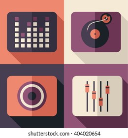 DJ icon set