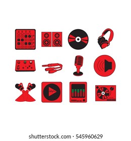 Dj icon set