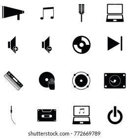 dj icon set