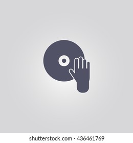 dj icon. vector. sign