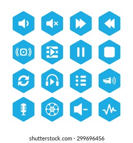 dj icons universal set for web and mobile