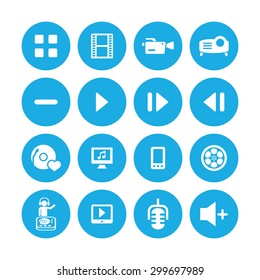 dj icons universal set for web and mobile
