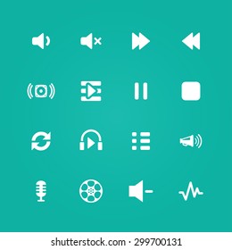 dj icons universal set for web and mobile
