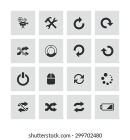 dj icons universal set for web and mobile