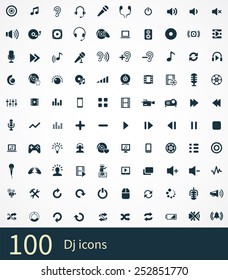 dj Icons Vector set