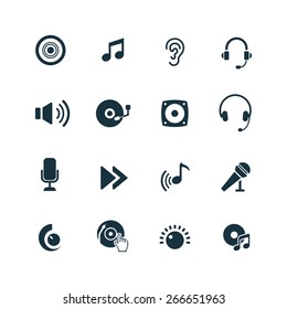 dj Icons Vector set dj Icons Vector set