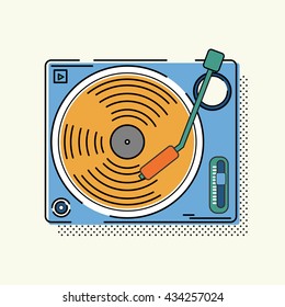 DJ illustration. 