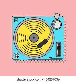 DJ illustration. 
