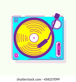 DJ illustration. 