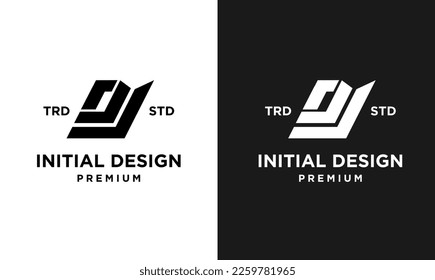 Logo de la carta de diseño inicial de DJ