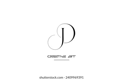 DJ, JD, D, J abstract letters logo monogram