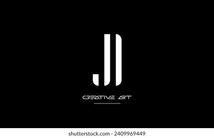 DJ, JD, D, J letras abstractas monograma