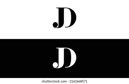 Dj Jd D J Uppercase Letter Stock Vector (Royalty Free) 2162668571 ...