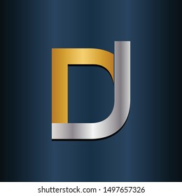 DJ JD Double Initial Alphbet letters Logo