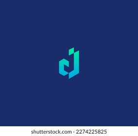 DJ, JD, j Letter Logo Vector Template Abstract Monogram Symbol 