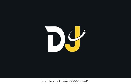 DJ JD Letter Initial Logo Design 