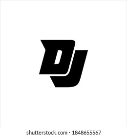 DJ Or JD Letter Logo Design Vector.