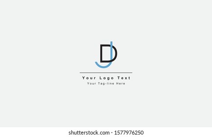 DJ or JD letter logo. Unique attractive creative modern initial DJ JD D J initial based letter icon logo