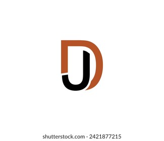 DJ JD logo design vector template