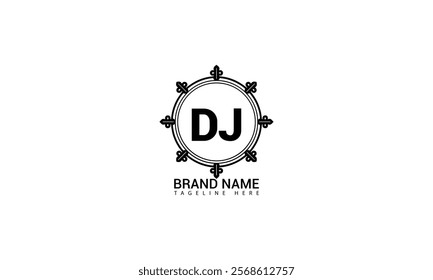 DJ letter logo creative design. DJ unique design. DJ letter logo design 