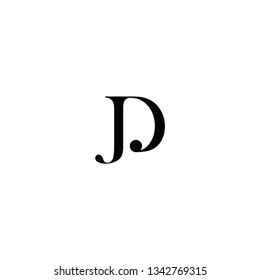 dj letter logo. id letter logo. d letter logo