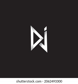 DJ logo design it's just initials base logo very simple and clean design in black and white color