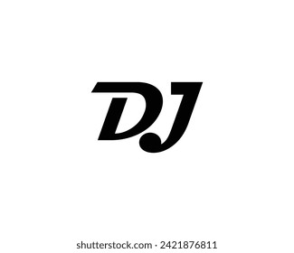 Design-Vektorgrafik-Vorlage für DJ-Logo