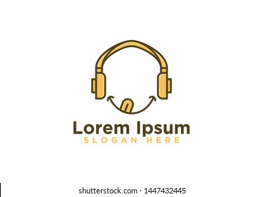DJ Logo Designs Vector Illustration