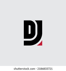 DJ logo. JD - initials. D and J - monogram or logotype. J and D - Vector design element or icon.