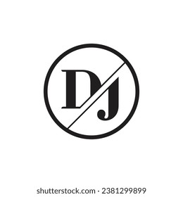 DJ logo Simple, clean and elegant