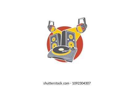 DJ Logo Vector