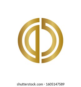 DJ luxury Letter Initial Logo Design Template