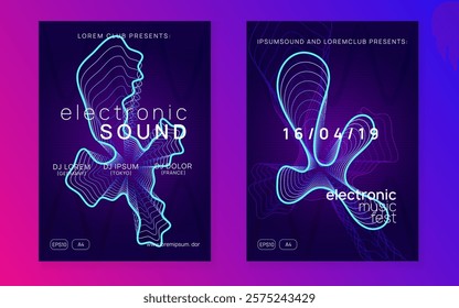 Dj Magazine. Party Festival Template. Discotheque Flyer. Trance Invite. Blue Night Club Banner. Pink Dance Set. Nightclub Audio Invitation. Green Dj Magazine