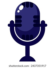 vector de ilustración de música de micrófono dj