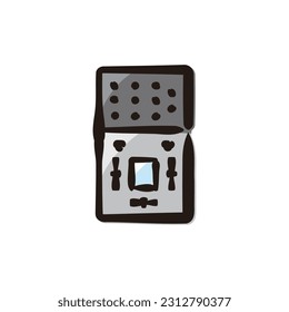 DJ Mixer - Hip Hop icon (Hand draw color version)