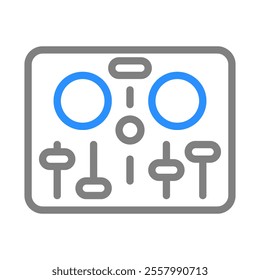 DJ mixer icon. Concept of music, party, and entertainment.