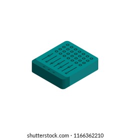 dj mixer isometric vector icon