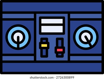 Dj Mixer New Creative Icon Design Vector