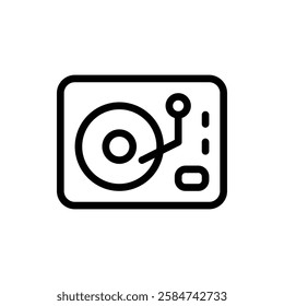 DJ Mixer Outline Icon. DJ Mixer Icon