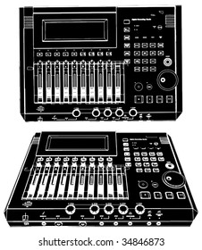 Dj Mixer Vector 01