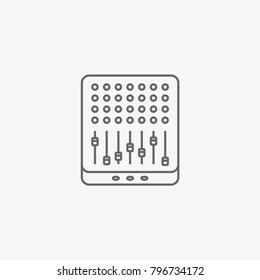 dj mixer vector icon