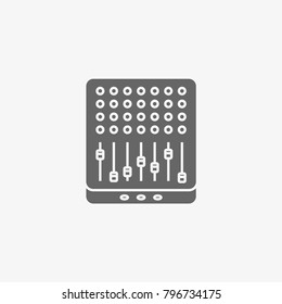 dj mixer vector icon
