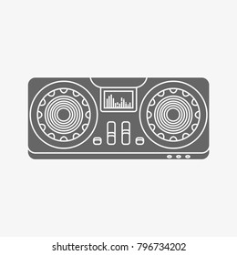 dj mixer vector icon