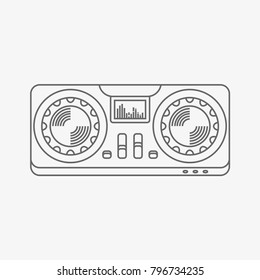 dj mixer vector icon