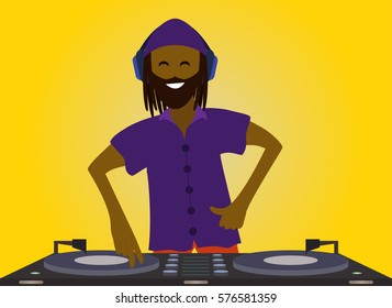 DJ mixing music.