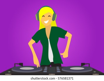 DJ mixing music.