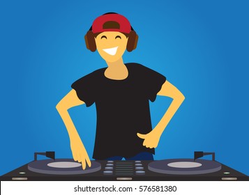 DJ mixing music.